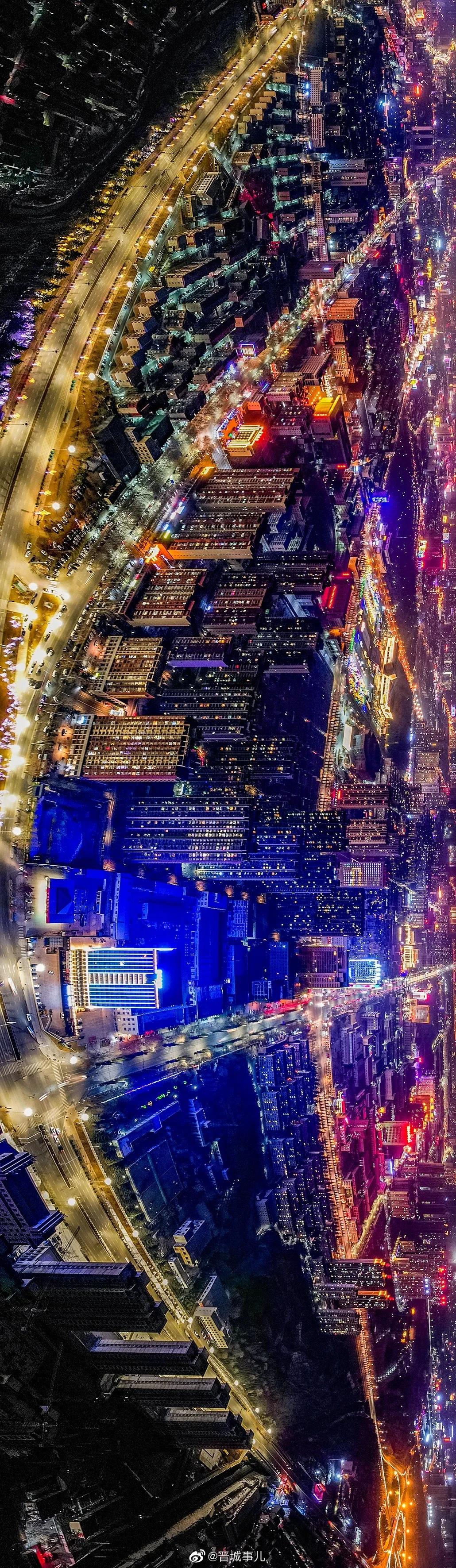 航拍晋城的万家灯火,速速收藏|航拍|晋城市_新浪新闻