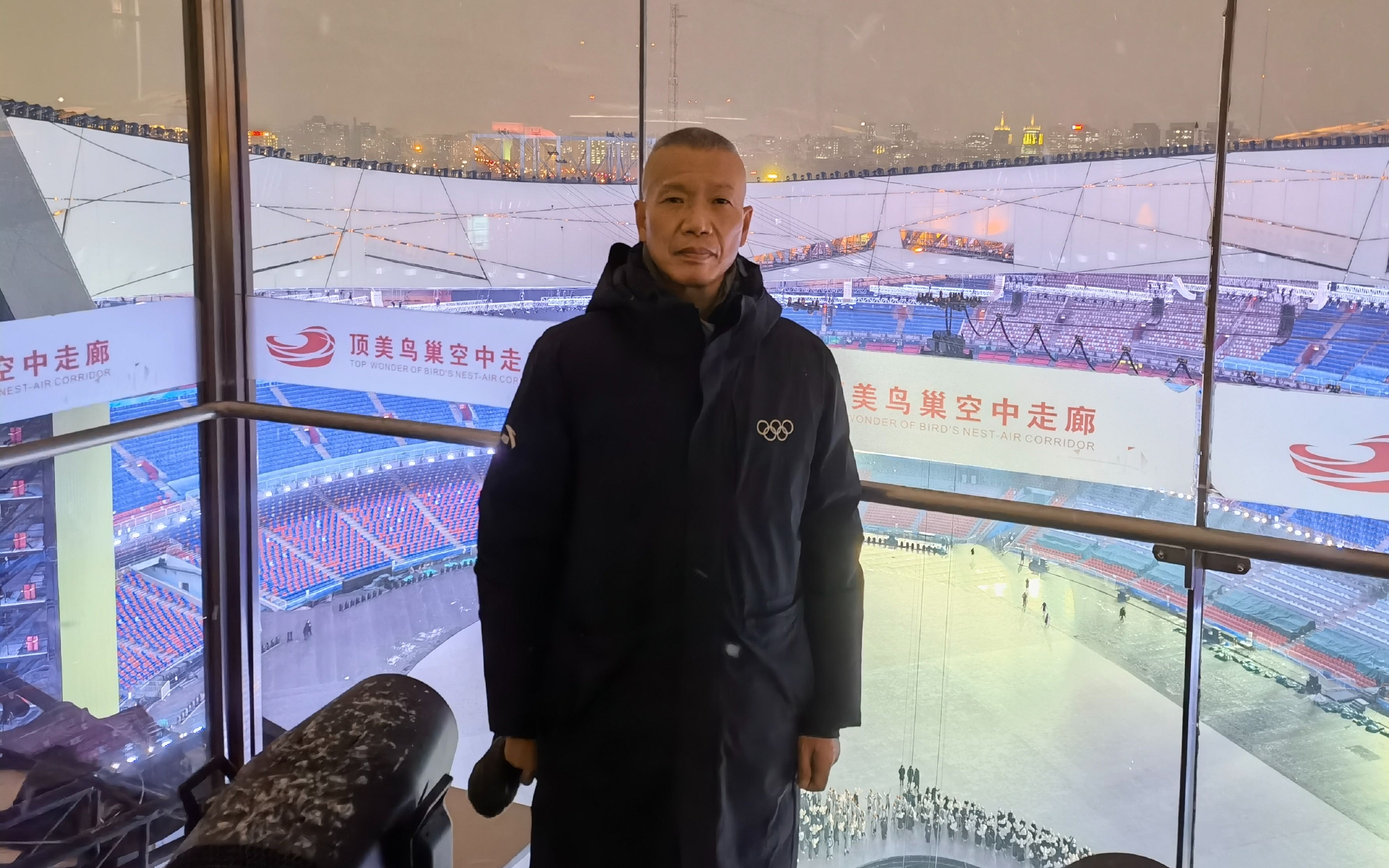 北京冬奥会开闭幕式视觉艺术总设计蔡国强。受访者供图