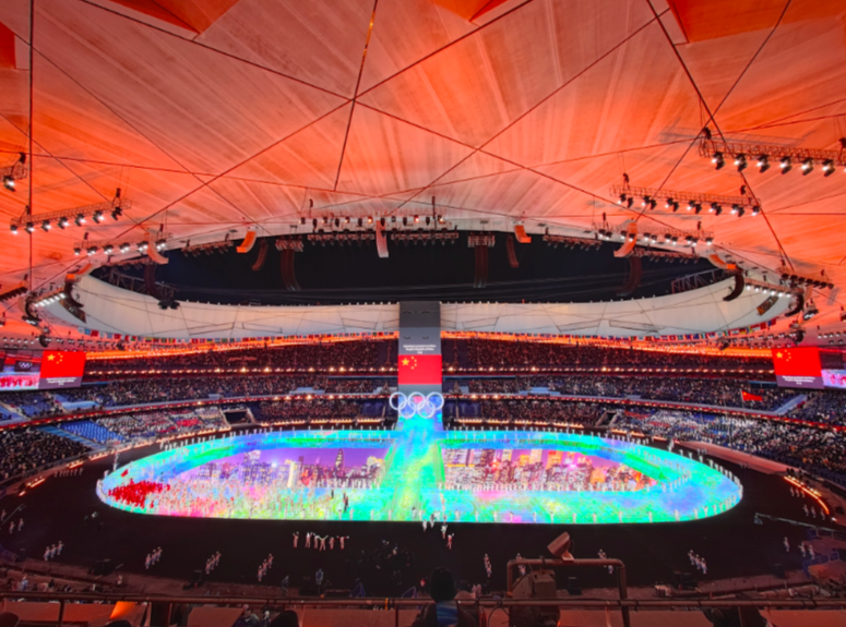 北京冬奥开幕式地屏裸眼3d动态捕捉世界最大led舞台