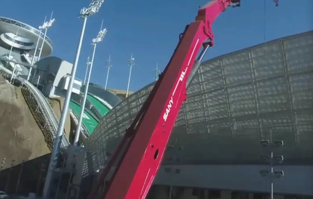 三一62米泵车变身“天眼”，助力2022北京冬奥会休闲区蓝鸢梦想 - Www.slyday.coM