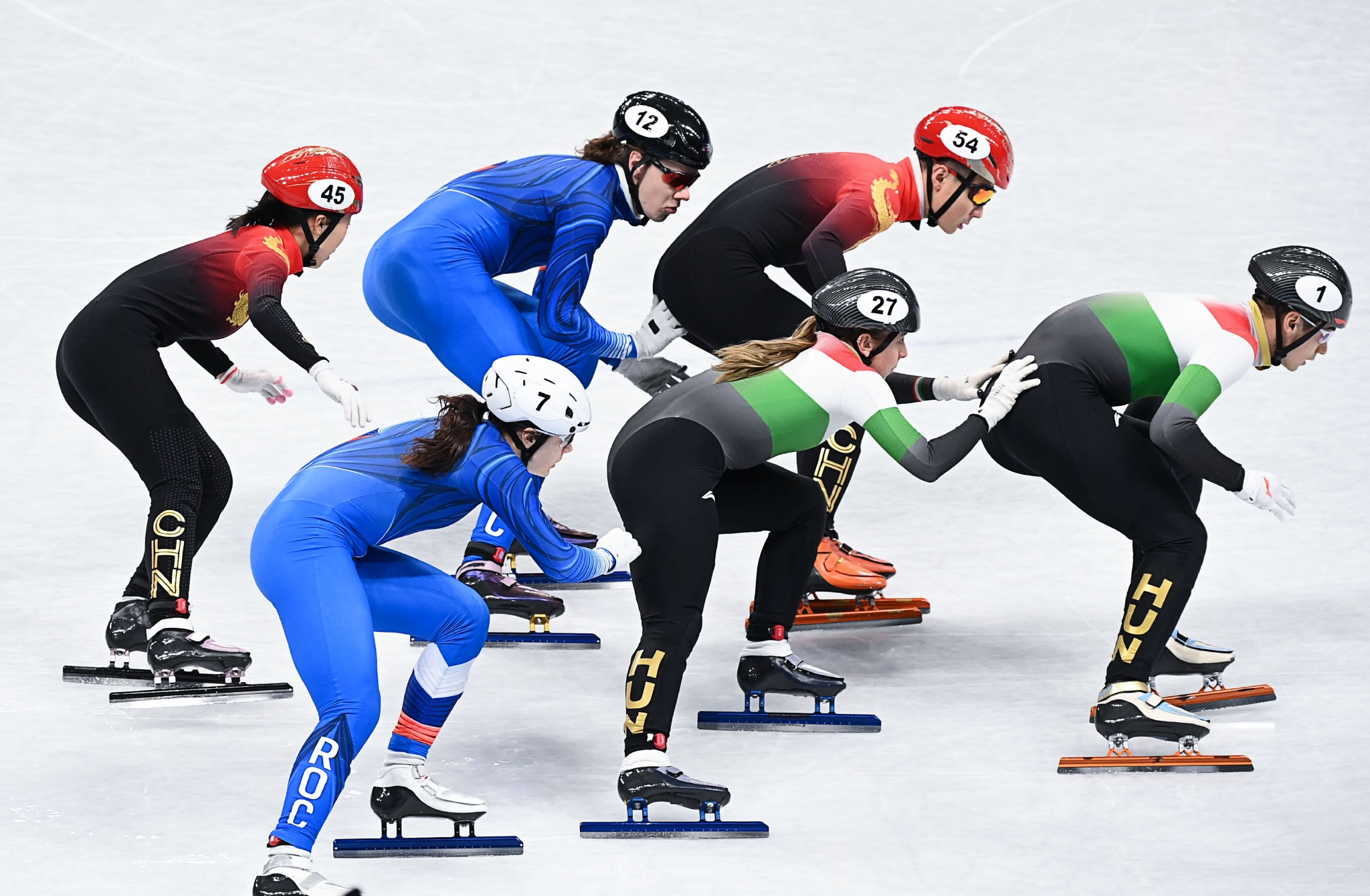 短道速滑——混合团体接力半决赛赛况|短道速滑|中国队|半决赛_新浪