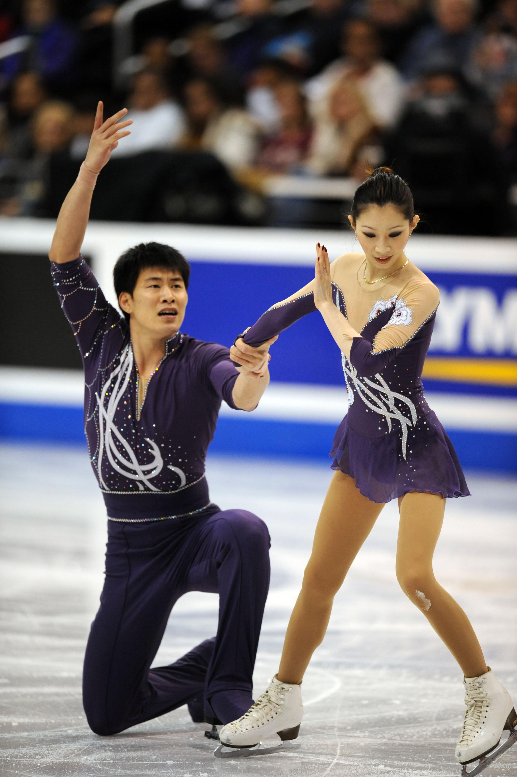 张丹张昊在比赛中.