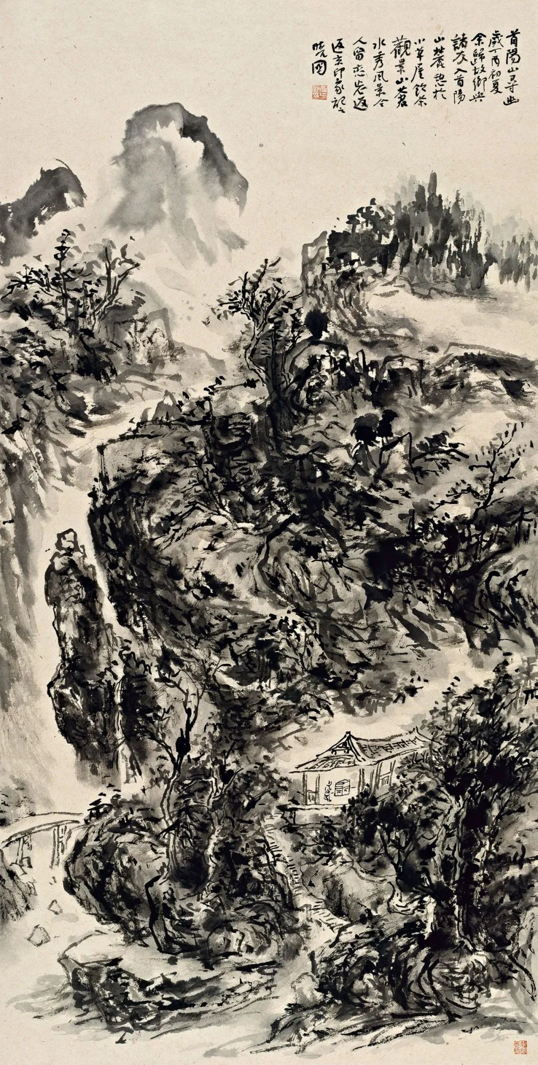 风格丨申晓国 · 画瓷记|院落|纸本|设色_新浪新闻