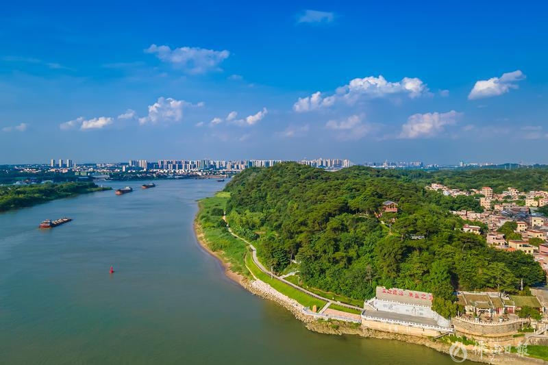 三水区西南街道江根村风景优美,水清岸绿,风景如画.
