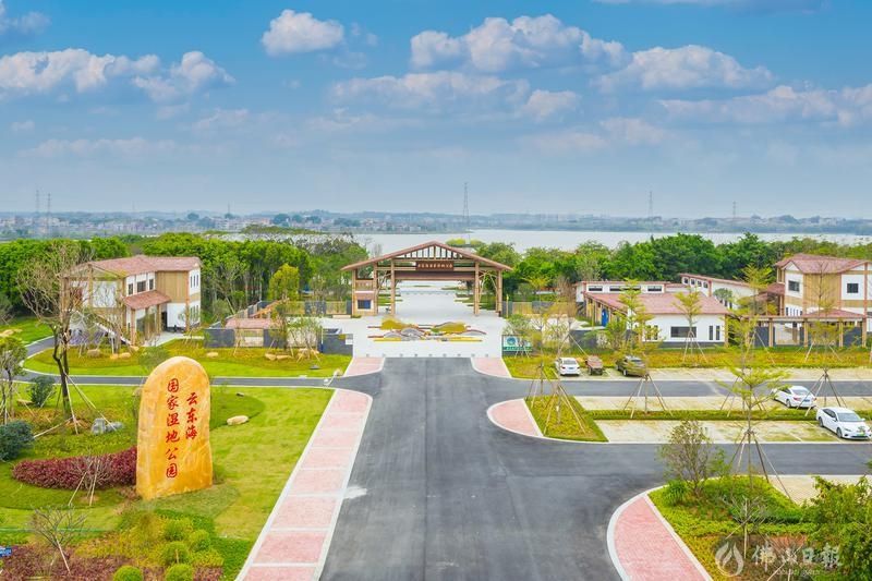 俯瞰云东海国家湿地公园,三水今年将重点打造云东海北湖美丽乡村精品