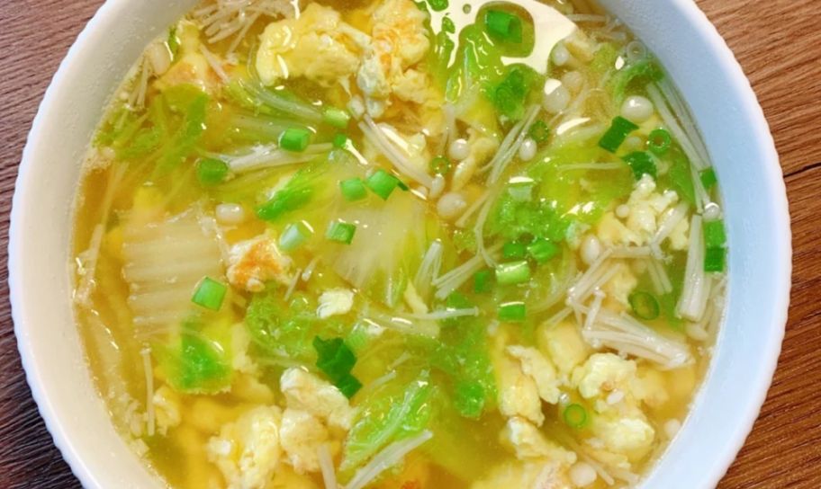 常给家人喝这汤,刮油清肠,简单又省事,不懂吃可惜了|金针菇|鸡蛋汤