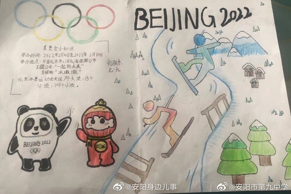 冬奥手抄报大赏