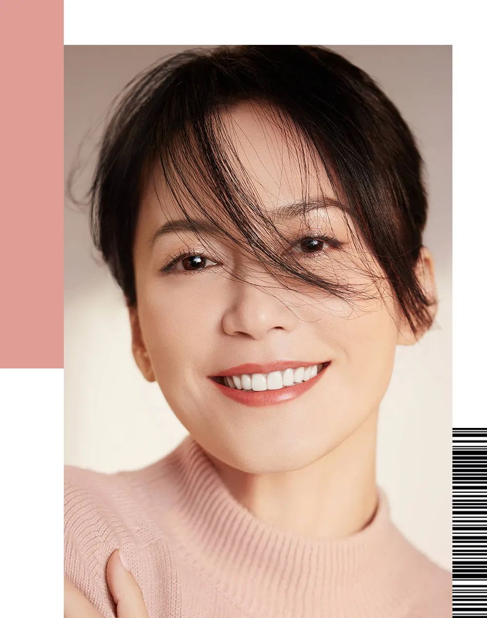 除了俞飞鸿,周迅更是粉色系妆容的忠实拥趸,无论是豆沙色的丝绒口红