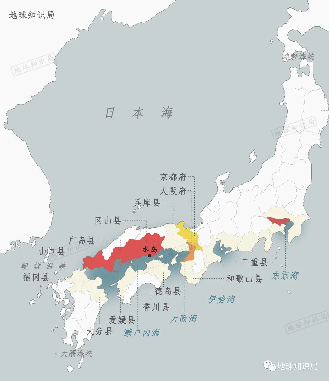 日本水岛地图位置图片