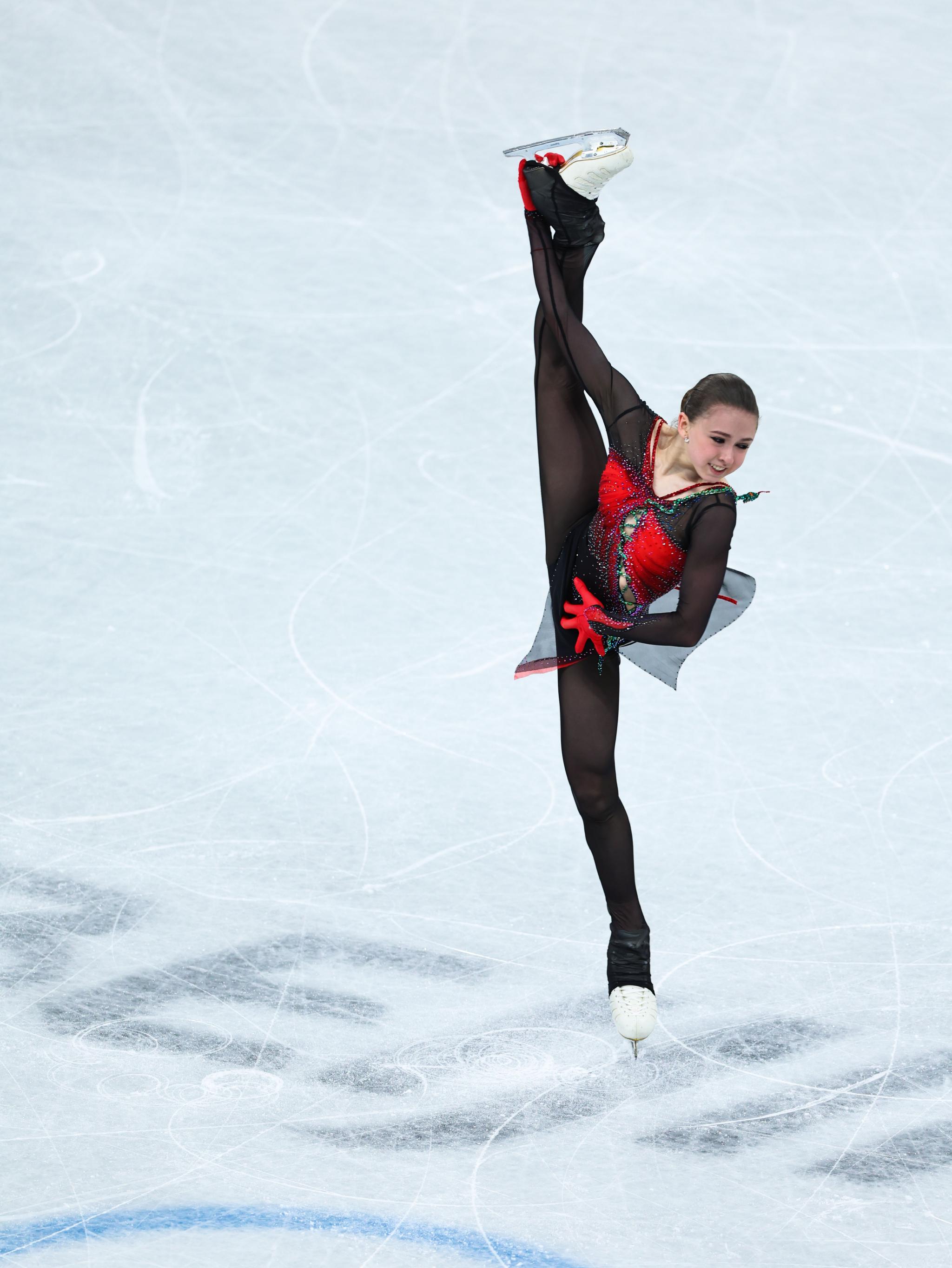 花样滑冰团体赛女子单人滑自由滑赛况