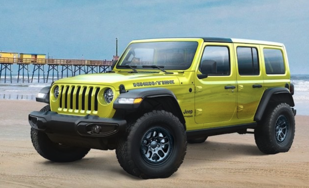 新增全新黄色涂装jeep牧马人hightide版官图曝光