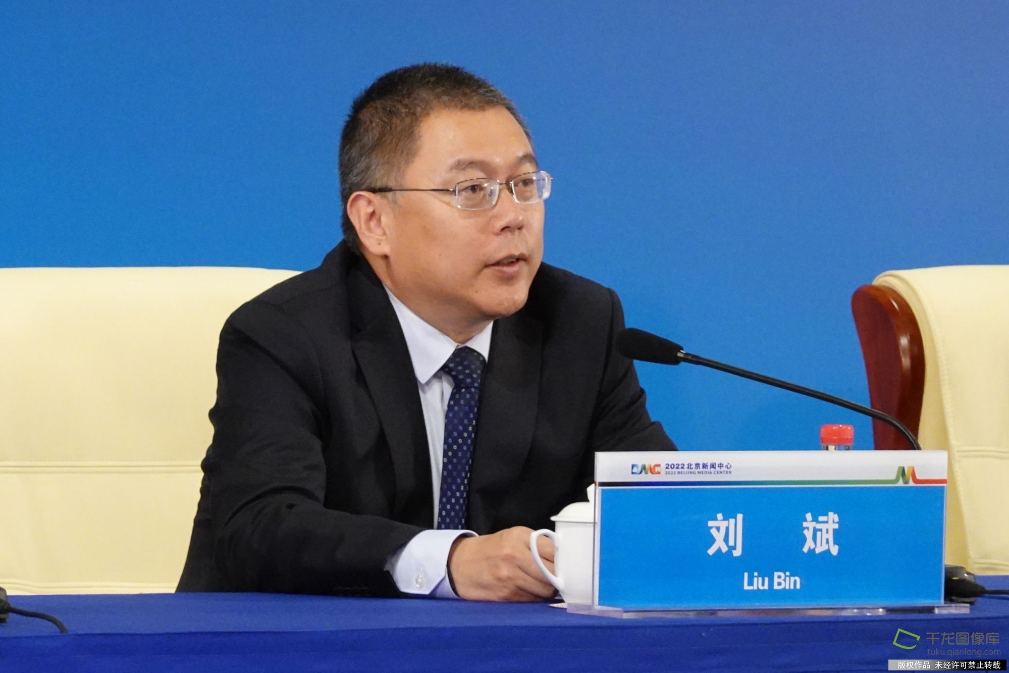 图为北京市文化和旅游局副局长刘斌,千龙网记者 陈健男摄(记者 刘美君