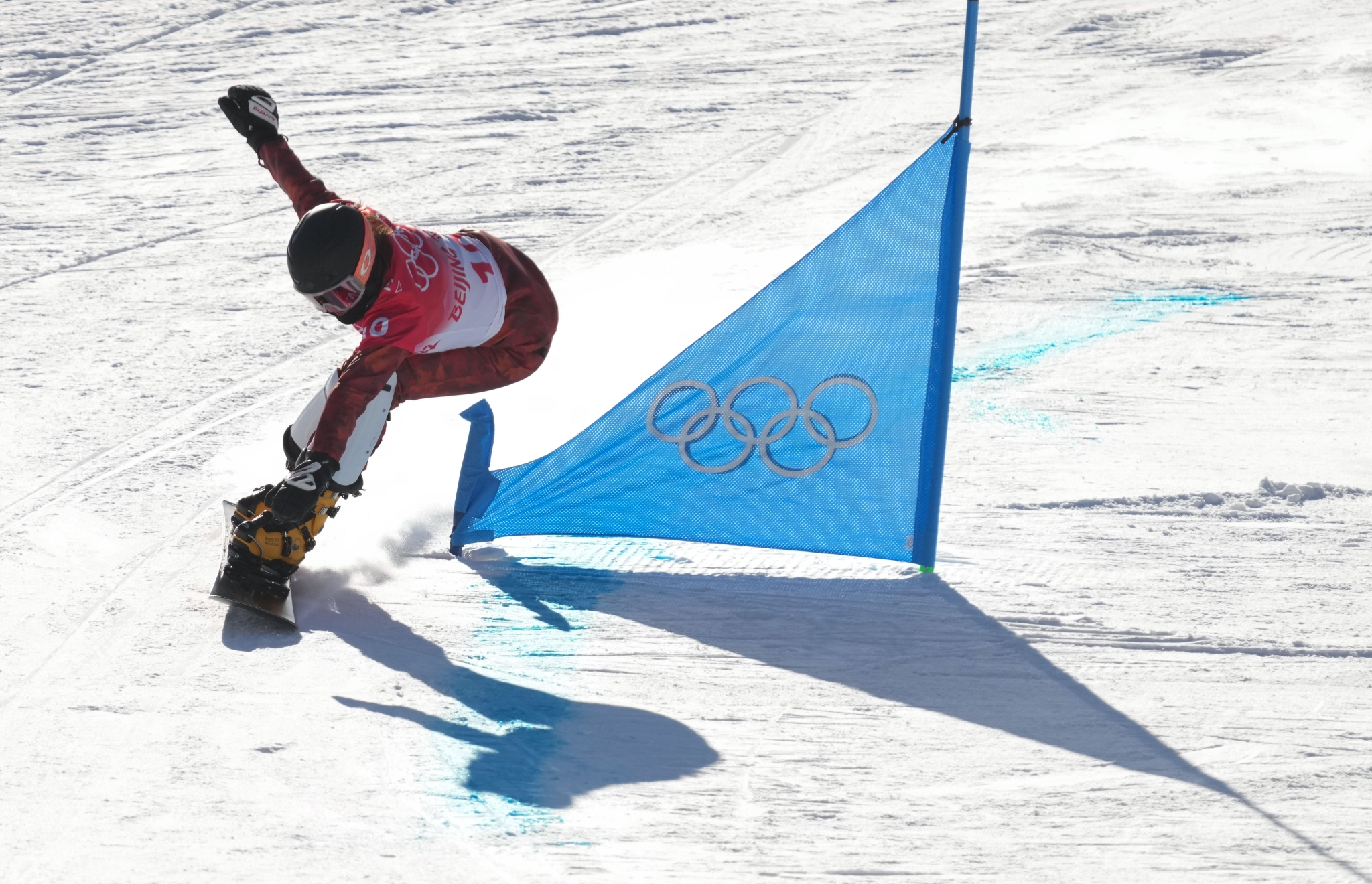 单板滑雪——女子平行大回转八分之一决赛赛况|单板滑雪|大回转|德国