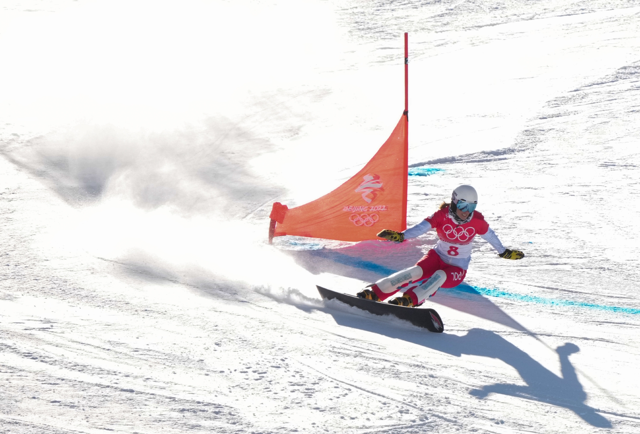 单板滑雪——女子平行大回转八分之一决赛赛况|单板滑雪|大回转|德国