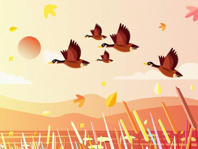 起,每年的八九月份,天气秋高气爽,抬头观望总会看到一群大雁从北方