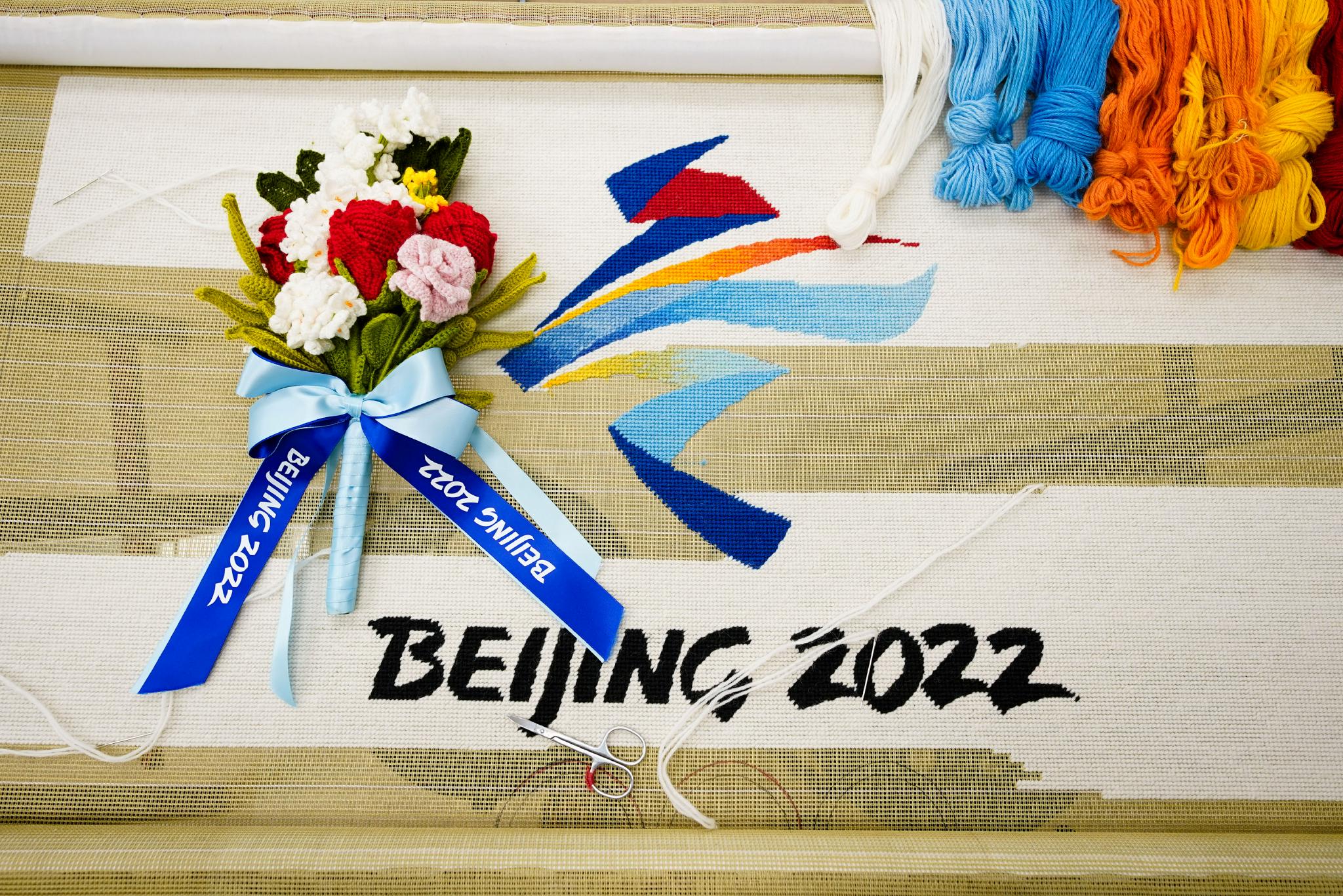 北京冬奥会花束制作图片