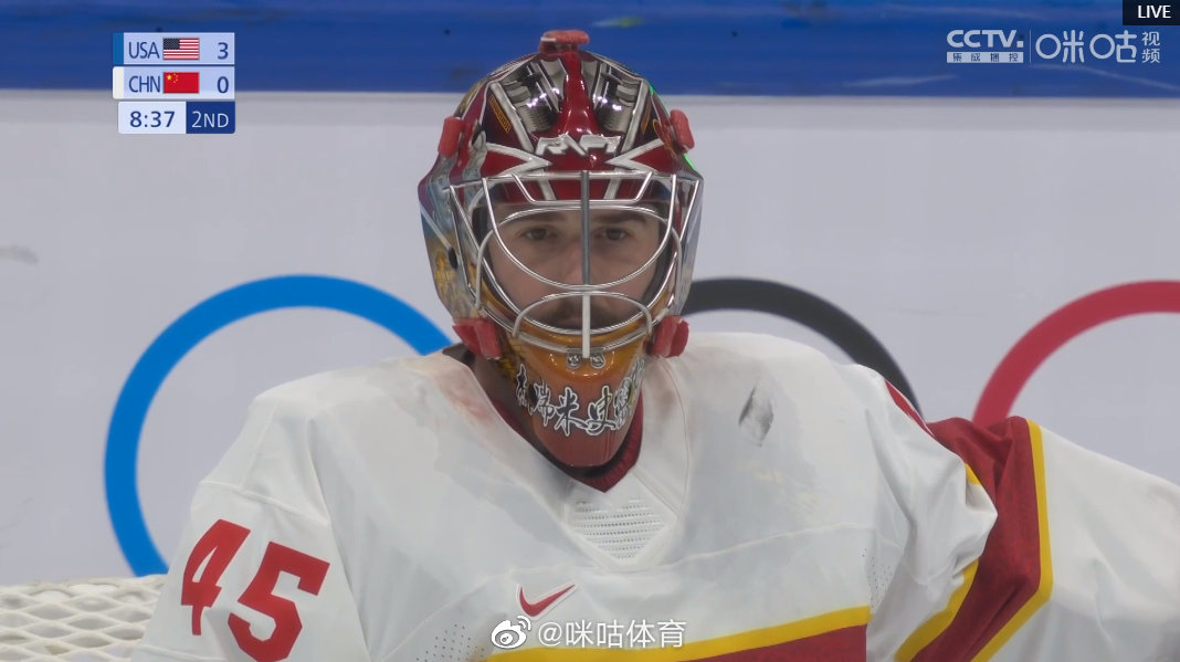 中国冰球队头盔图片