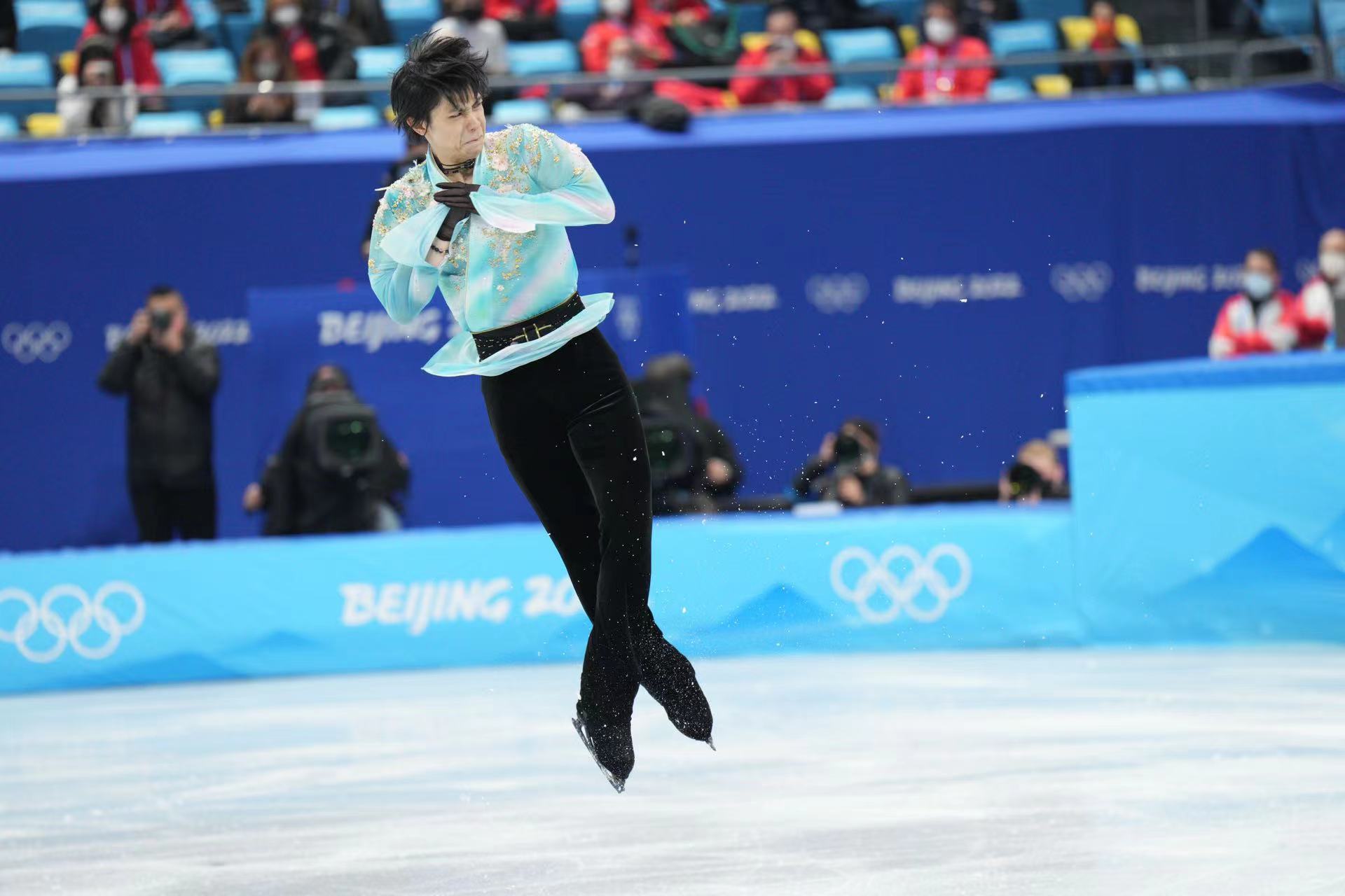 遗憾羽生结弦挑战4a失败全程多图直击