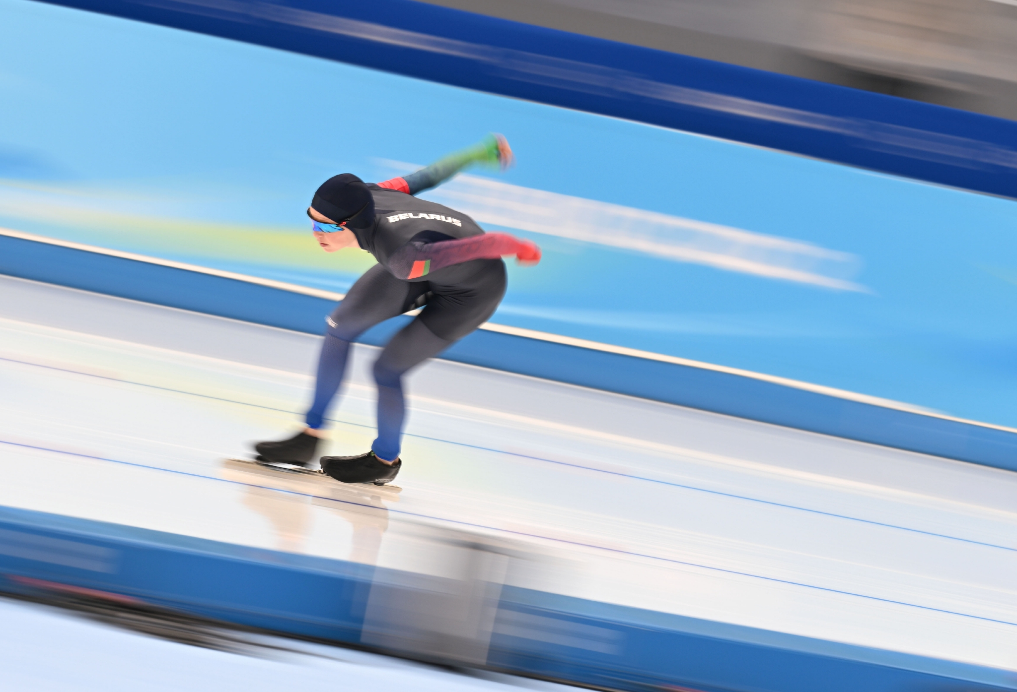 速度滑冰起跑图片