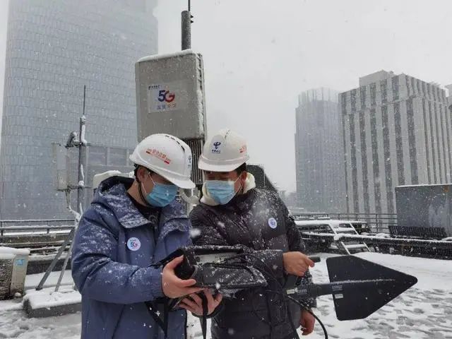 新春走基层，为民办实事 | 看电信蓝顶风冒雪，使命必达！