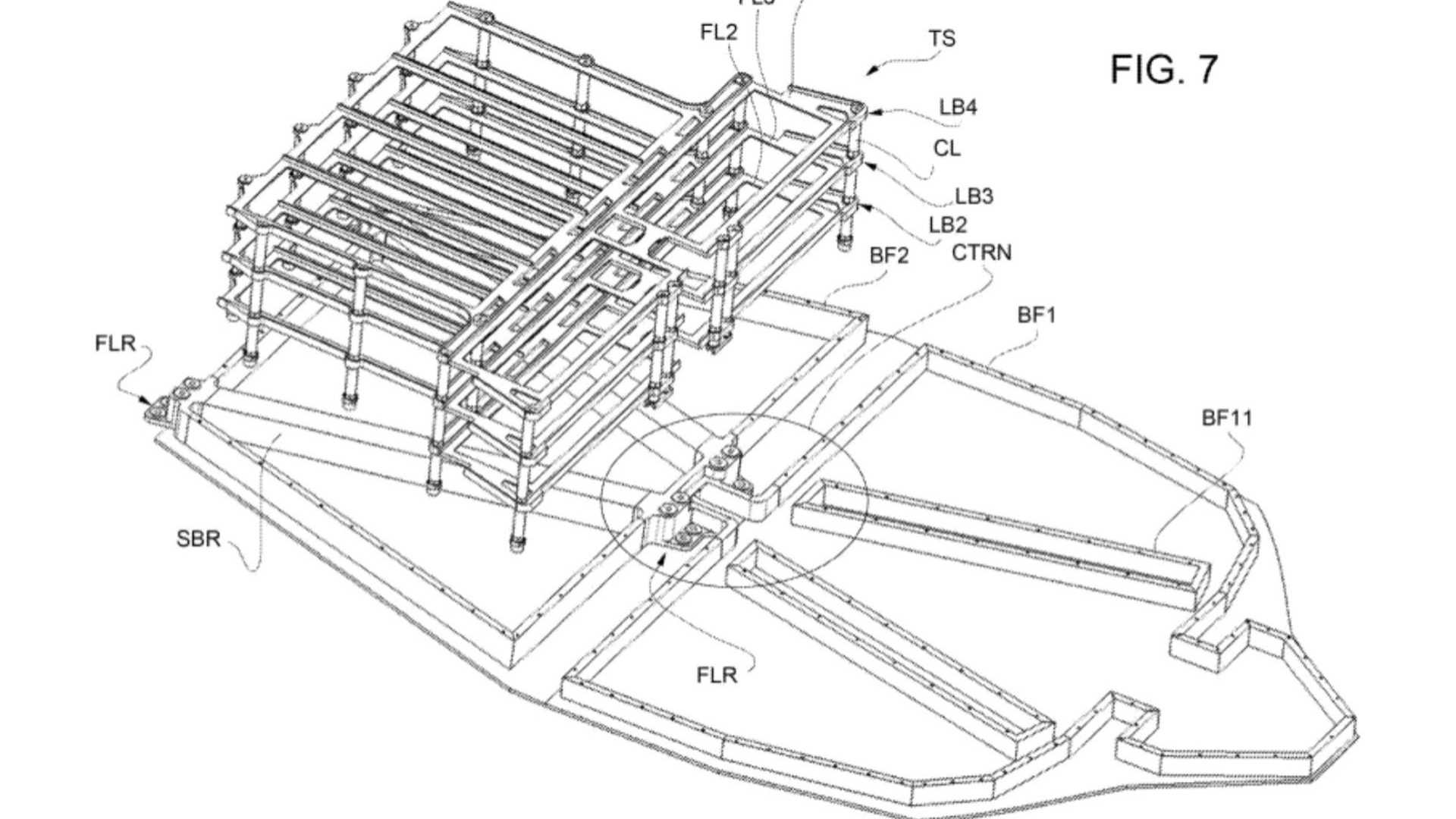 中置电池组布局 法拉利首款纯电跑车专利图曝光