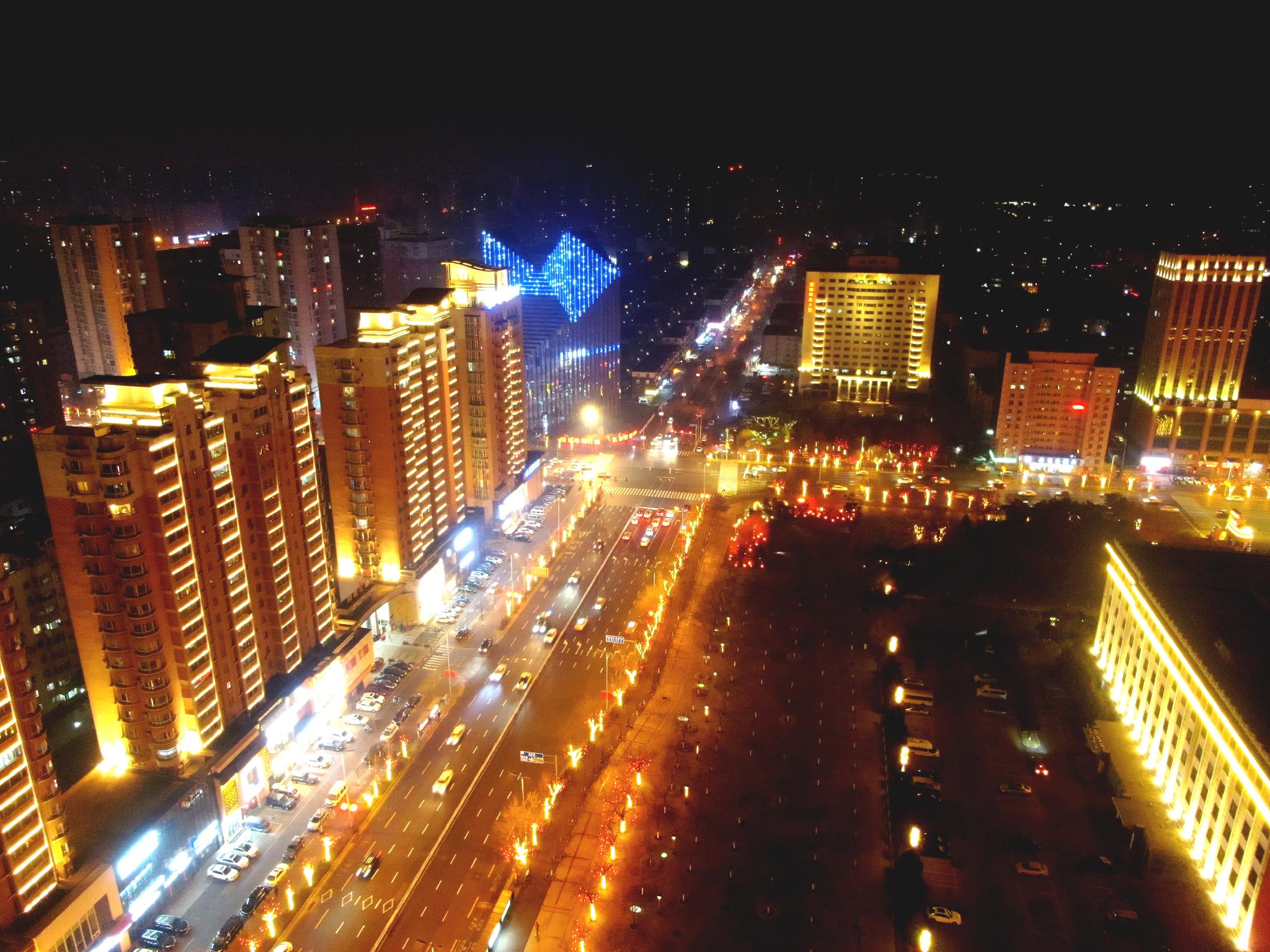 辽宁联合融媒体中心航拍辽宁航拍沈阳黄河大街夜景一隅