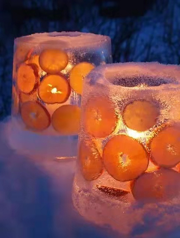 双鸭山趣事难忘儿时自制的冰灯