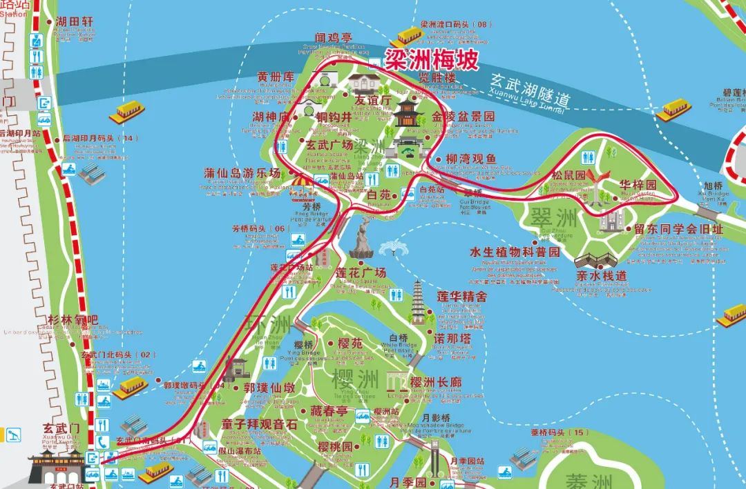 出发去玄武湖赏梅