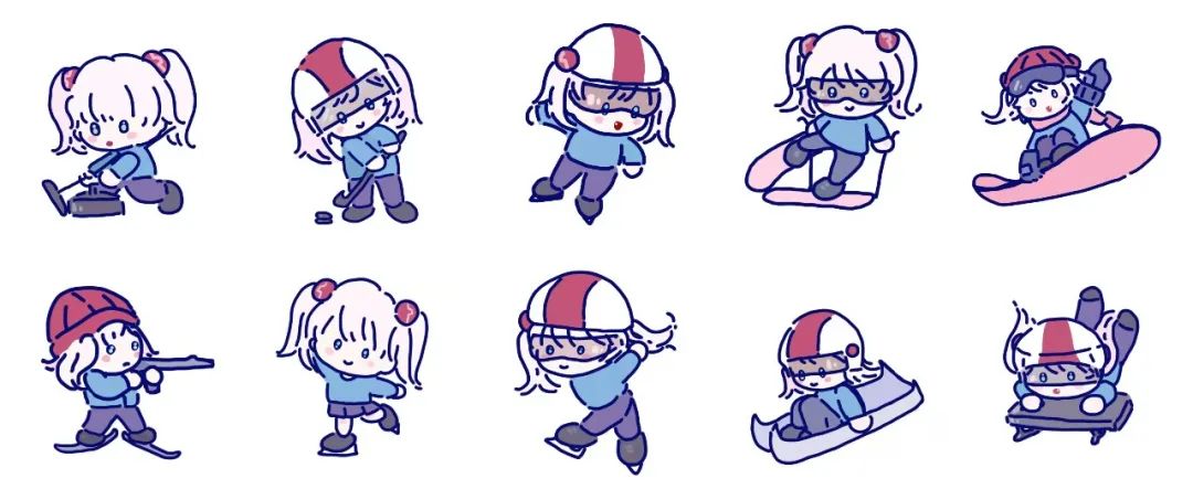 q版冰糖冬奥表情包太萌了吧