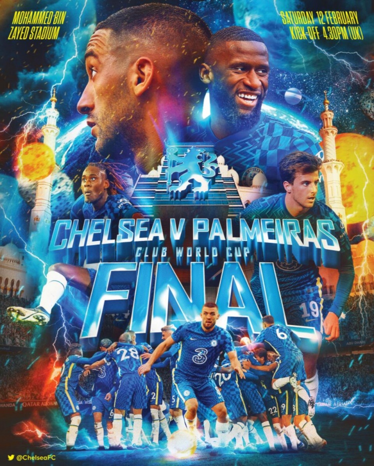 切尔西官推海报预热：这是世俱杯决赛比赛日！休闲区蓝鸢梦想 - Www.slyday.coM