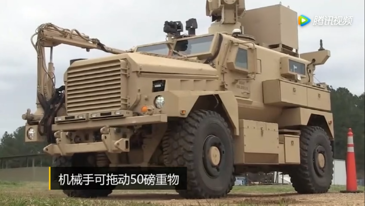 这种激光排雷技术(radbo)装甲车可以利用3千瓦激光(斯崔克激光防空车