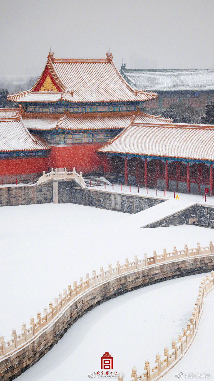 故宫雪景图来了