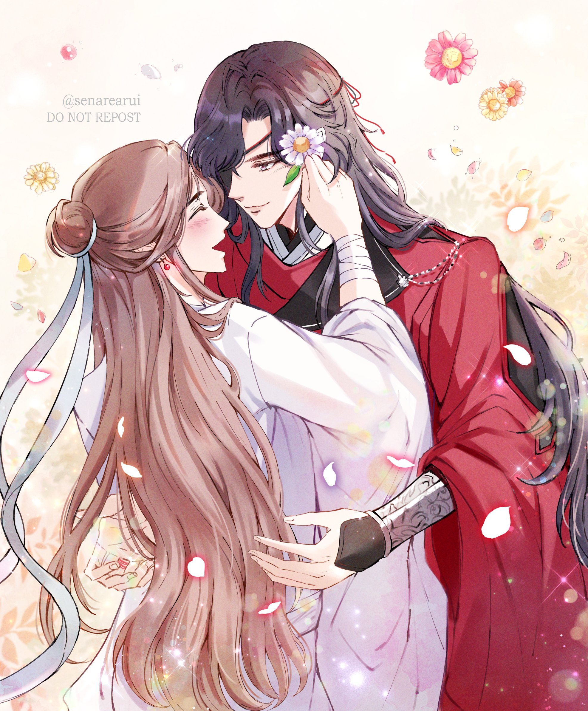 给花城主戴一朵小花花花怜太甜了twisenarearui