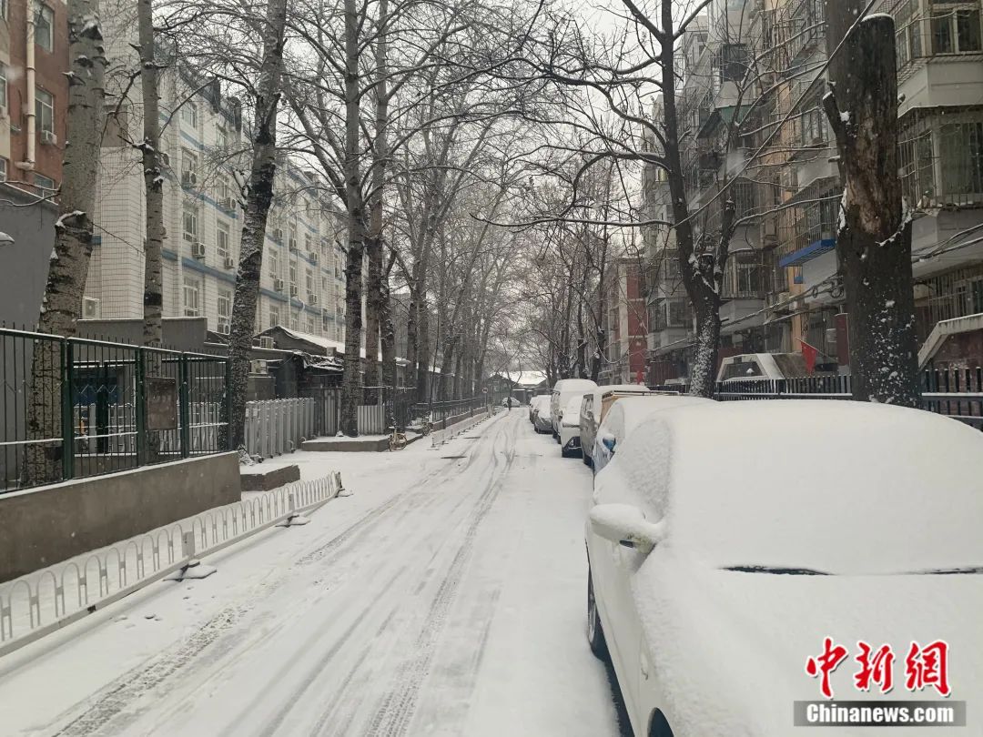 2月13日，北京迎虎年首场降雪。张燕玲 摄
