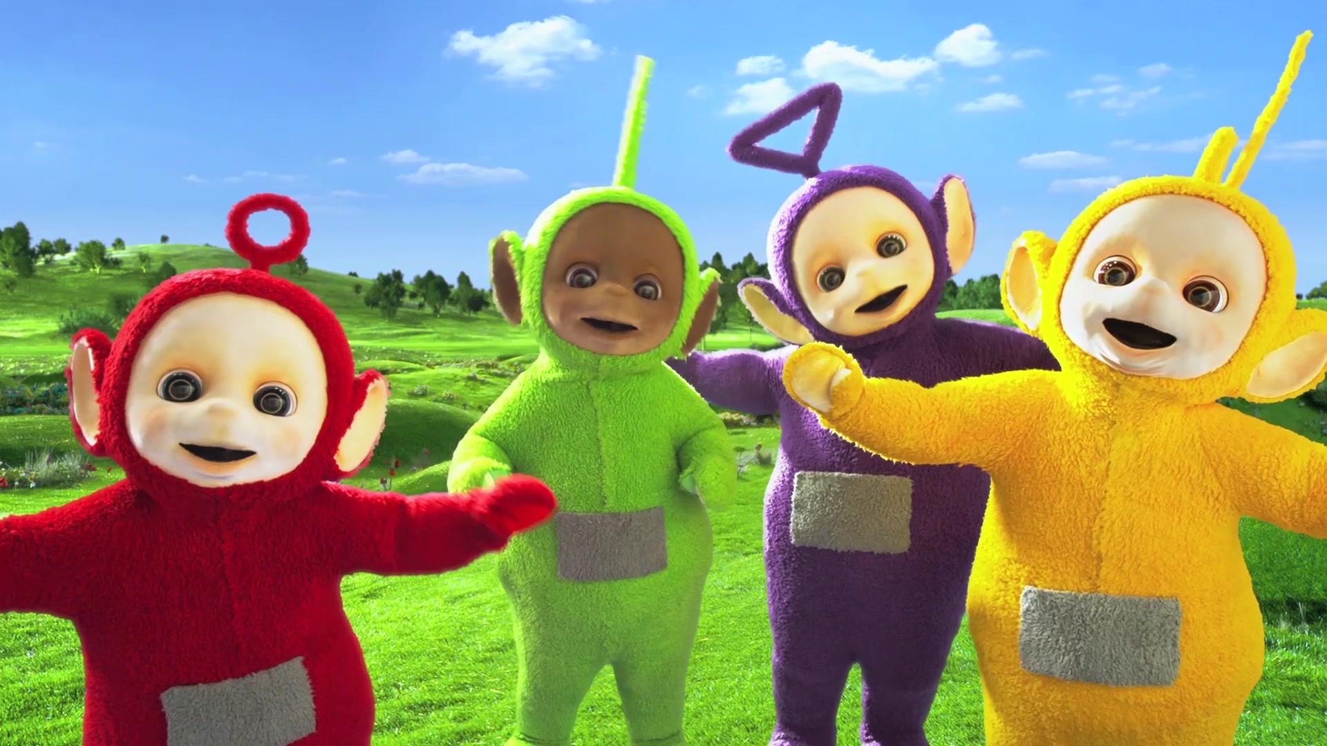 天线宝宝们一起吹喇叭,一人吹一下真有趣