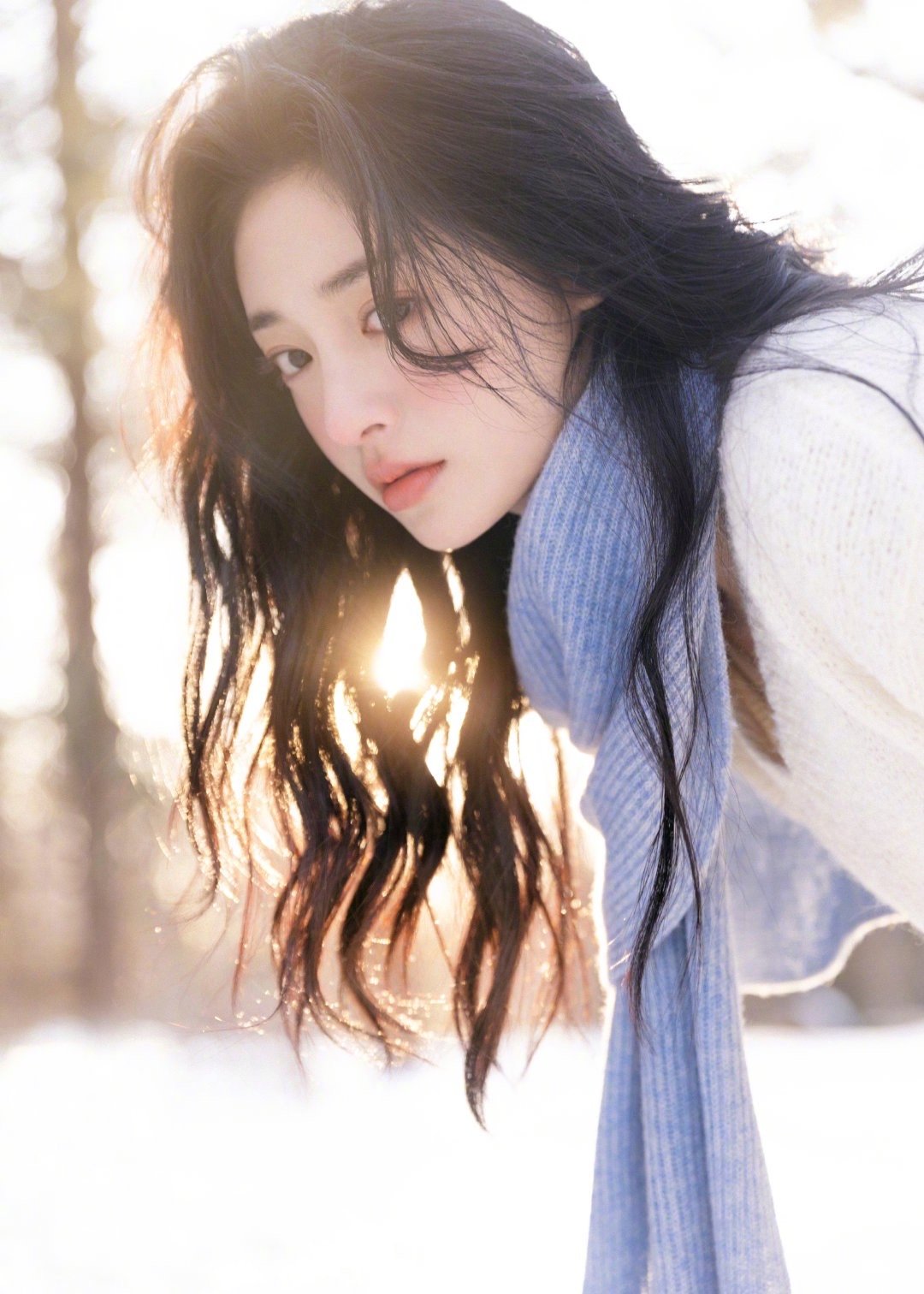 周洁琼雪中大片救命好日系的美女氛围感十足被美住了