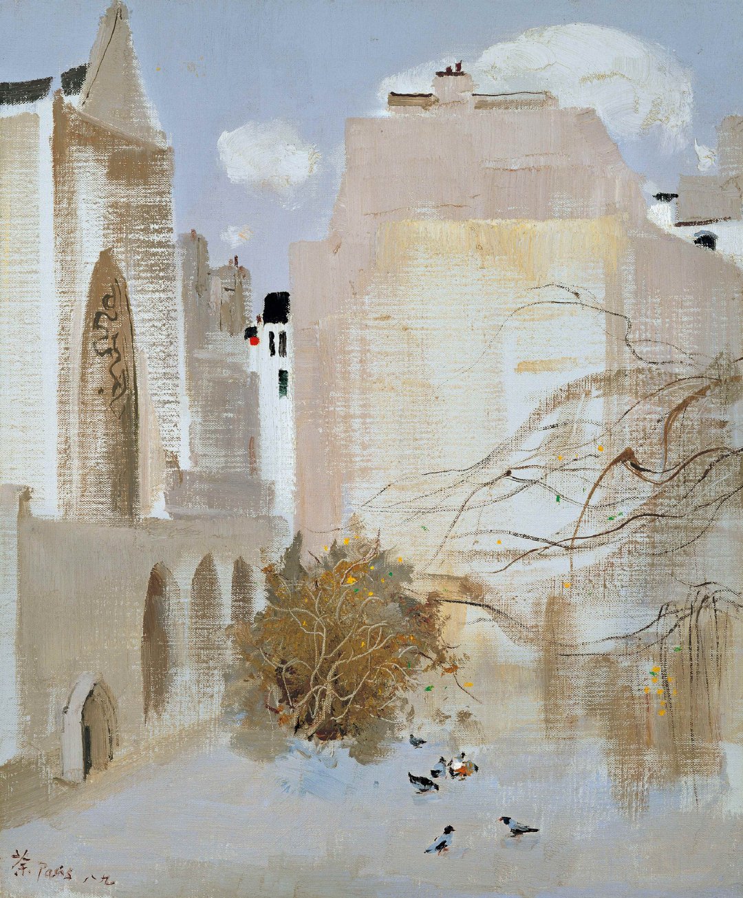 吴冠中油画风景|吴冠中|油画_新浪新闻