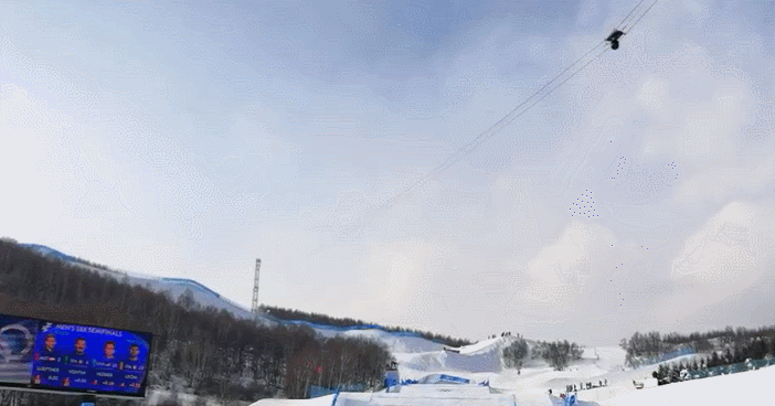 索道摄像系统在运行（受访者供图）