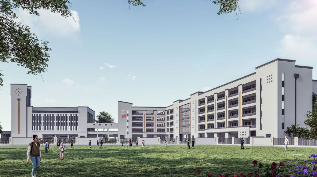 三灶新建中学今日开工新建小学先安排上了