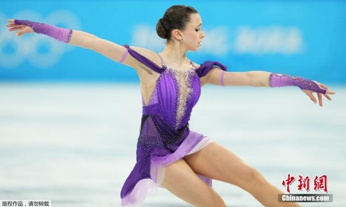 资料图：俄罗斯奥委会队花样滑冰运动员瓦利耶娃。
