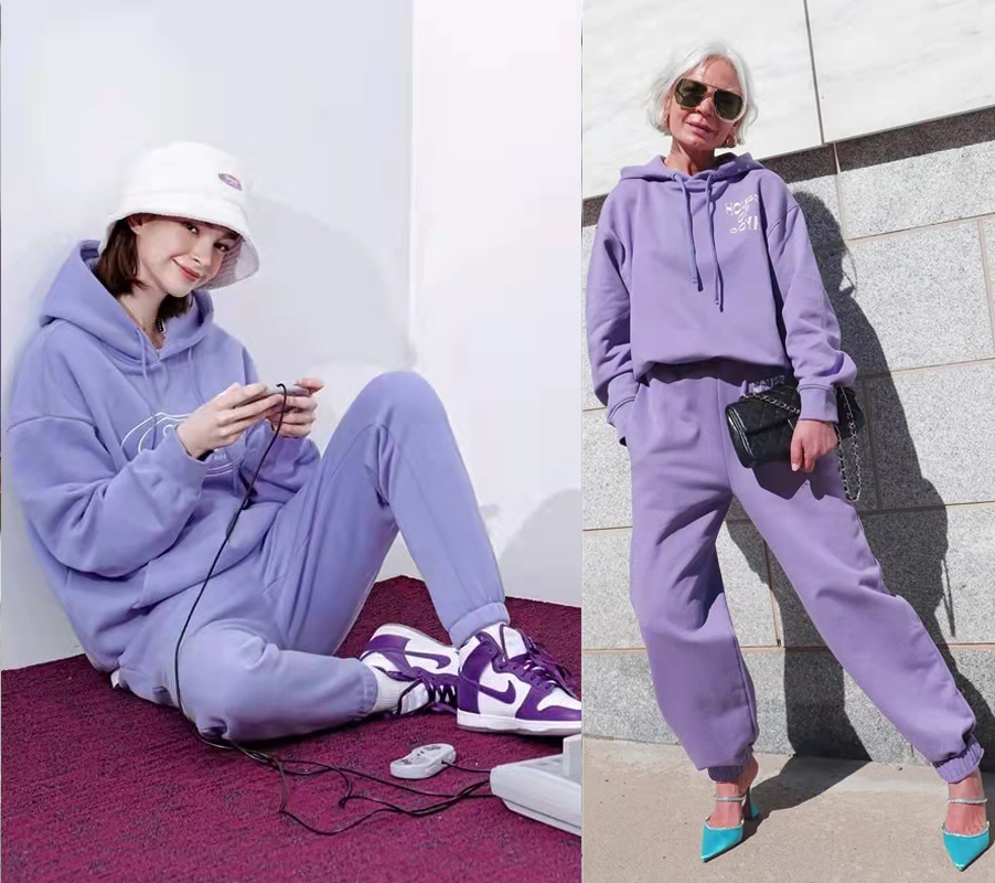 蓝紫色不愧是2022年度流行色春天这样搭配也太好看了吧