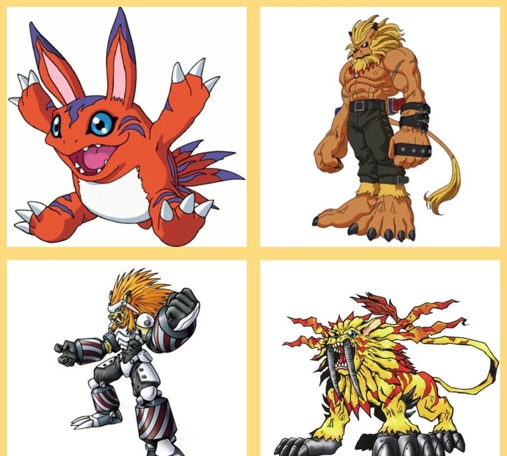 数码宝贝进化图鉴太秀了