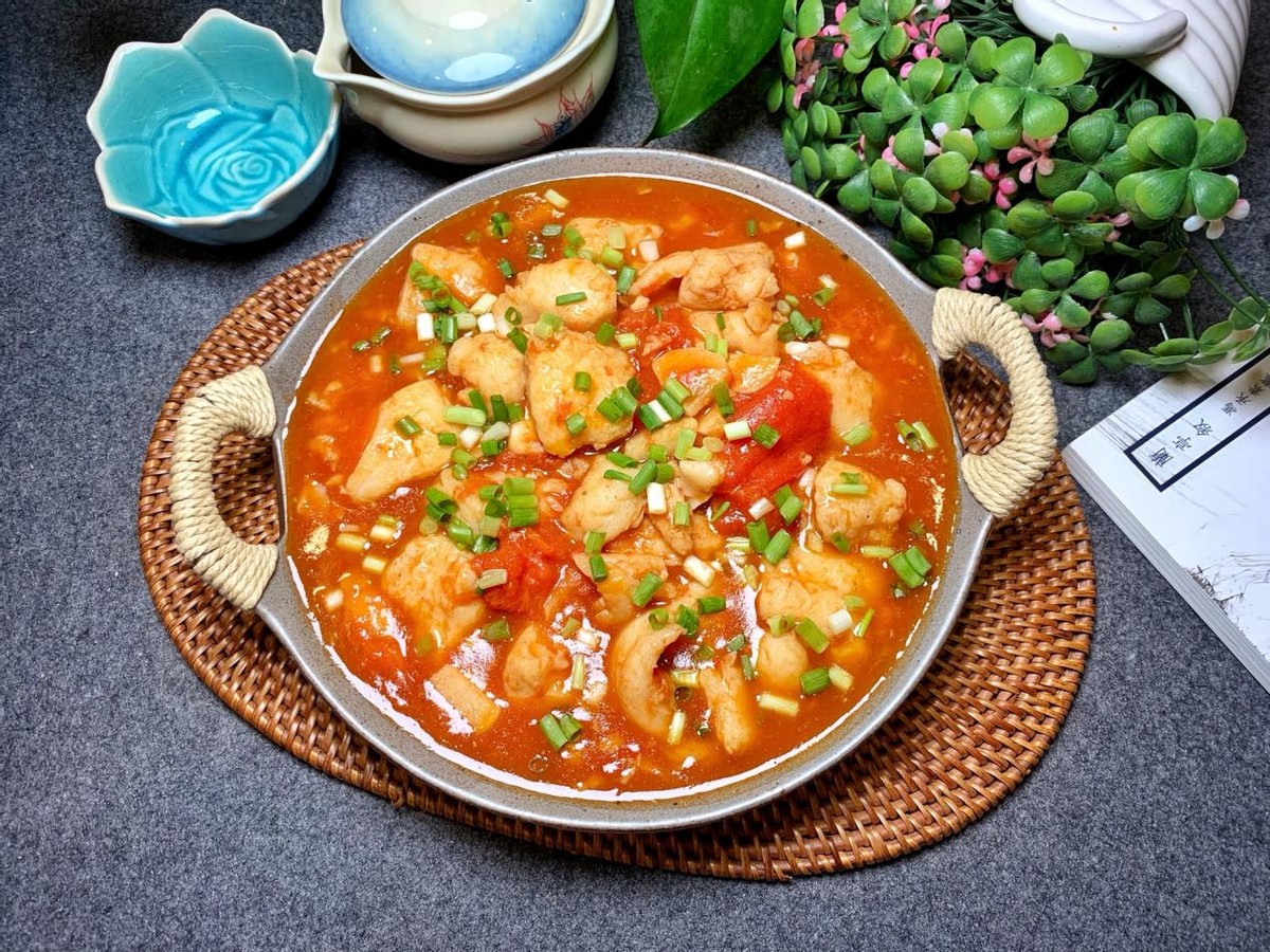 番茄龙利鱼煲酸甜开胃营养丰富保姆级菜谱