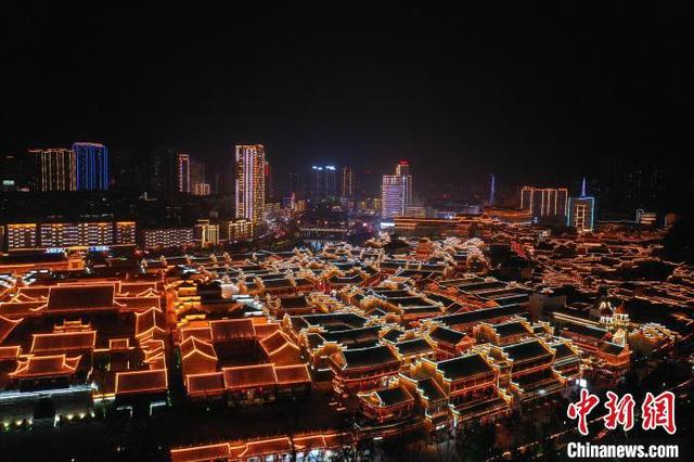 贵州铜仁中南门历史文化旅游区元宵夜景美|铜仁市_新浪财经_新浪网