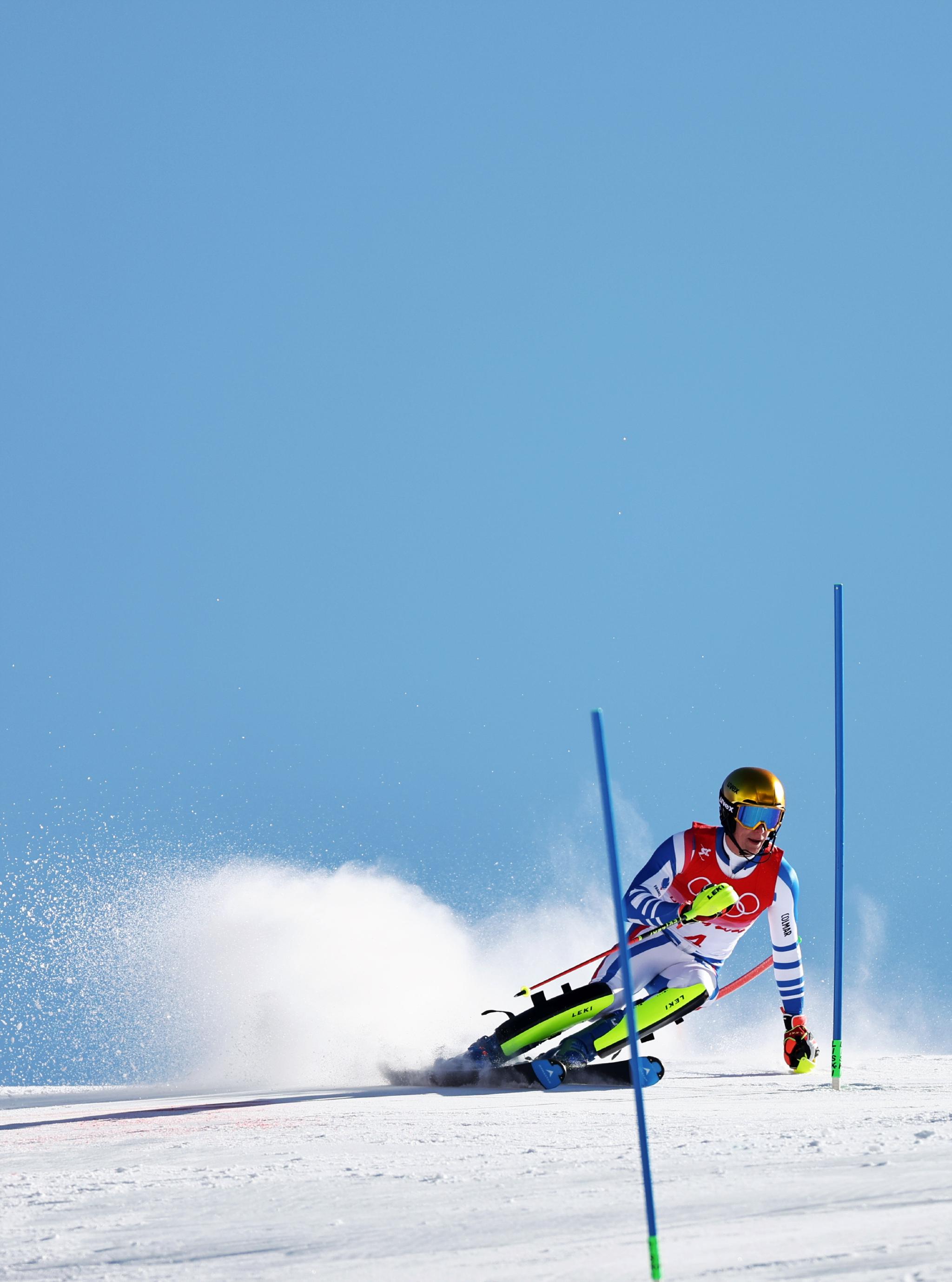 高山滑雪——男子回转项目:法国选手夺冠|高山滑雪|法国|诺埃尔_新浪