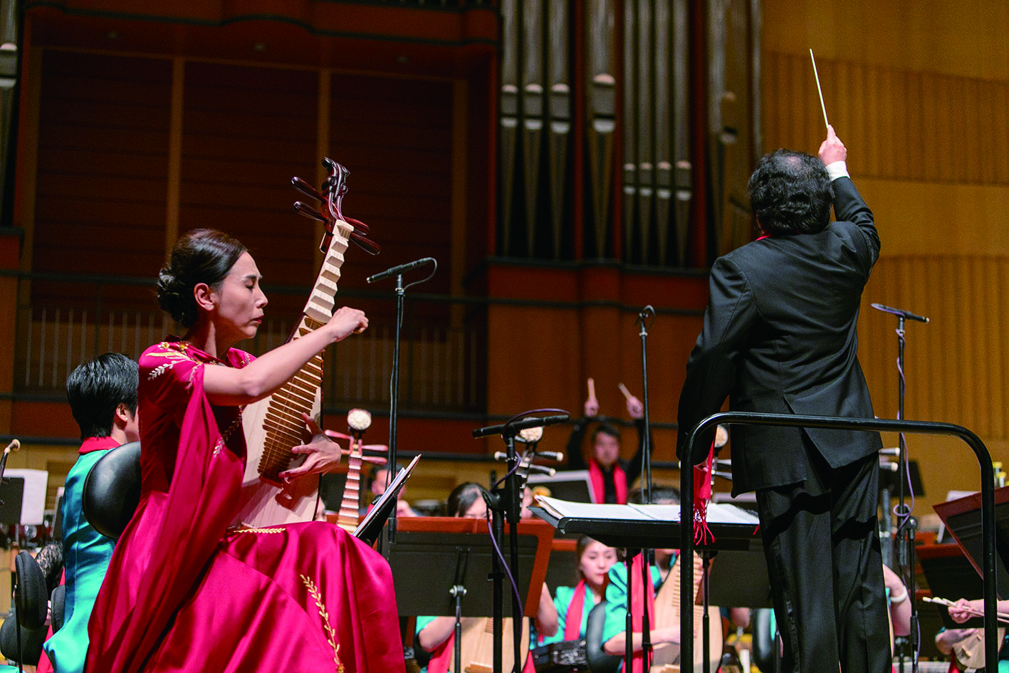 董晓琳演奏《天地歌》           张海龙/摄2月13日晚,"元宵节,听国乐