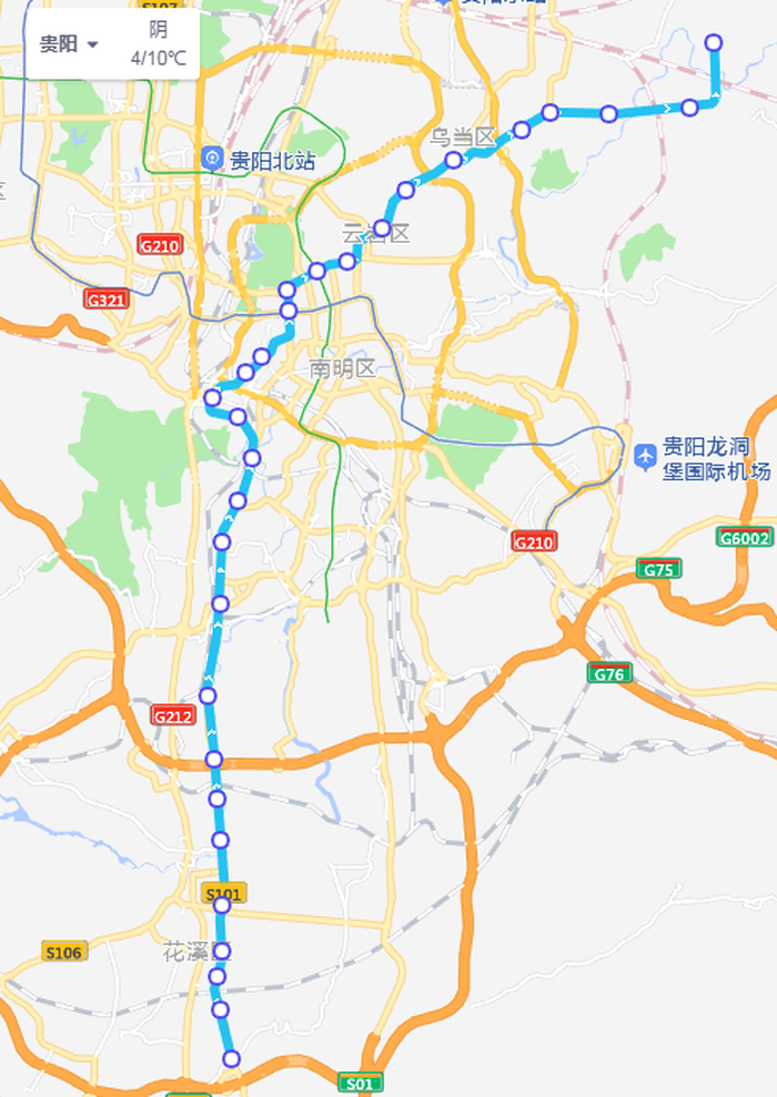 贵阳s1线路线图图片