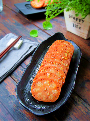 味道香甜的桂花糖藕补中益气清爽解腻