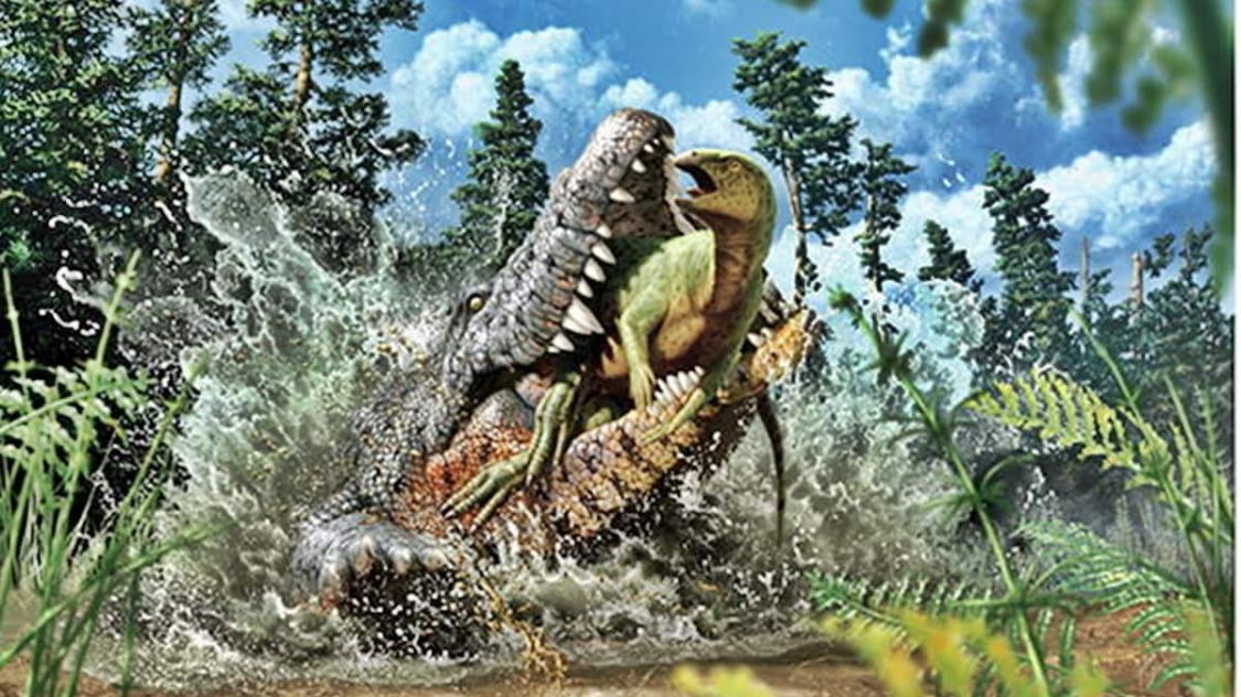 鳄鱼吃恐龙9500万年前科学家发现确凿证据