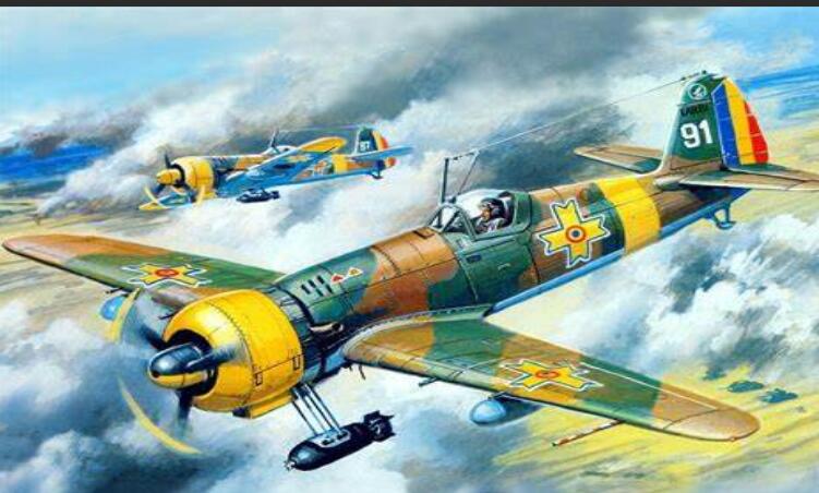 能跟德军主力战机媲美二战罗马尼亚iar80战斗机